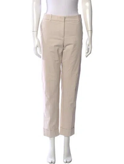Pre-owned Peserico Straight Leg Pants In Neutrals
