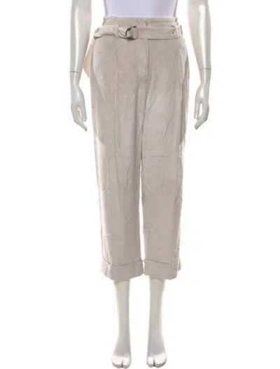 Pre-owned Peserico Straight Leg Pants In Neutrals