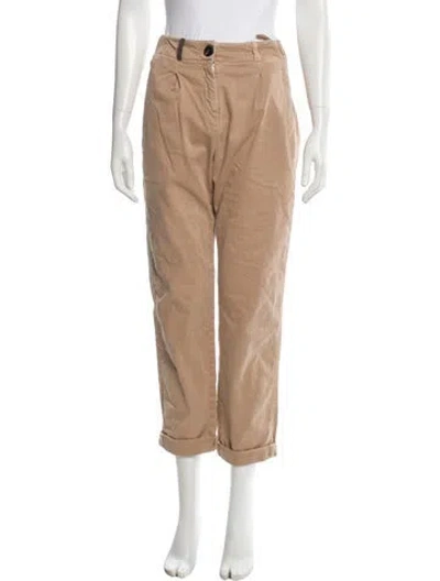 Pre-owned Peserico Straight Leg Pants In Neutrals