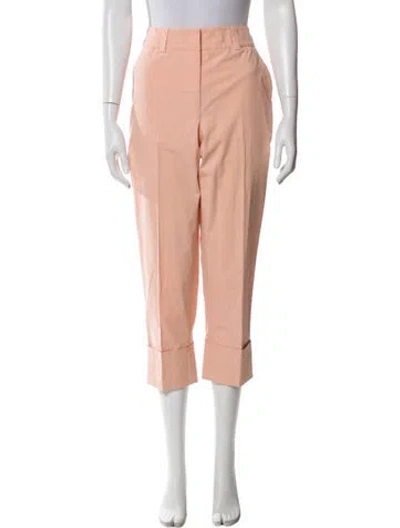 Pre-owned Peserico Straight Leg Pants In Pink