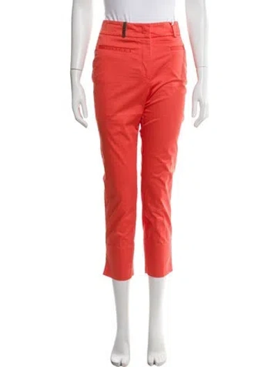 Pre-owned Peserico Straight Leg Pants In Pink