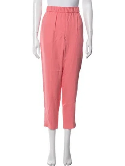 Pre-owned Peserico Straight Leg Pants In Pink