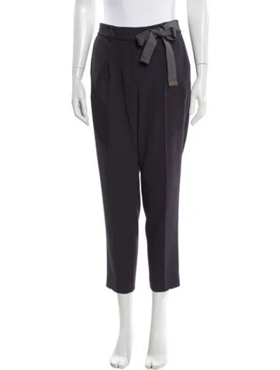 Pre-owned Peserico Straight Leg Pants In Purple