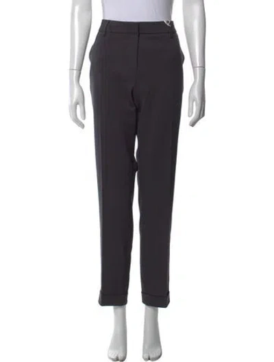 Pre-owned Peserico Straight Leg Pants W/ Tags In Gray