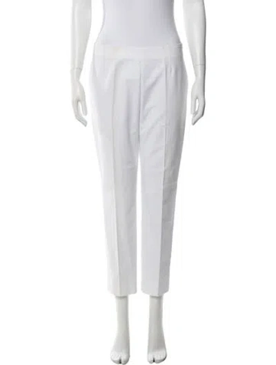 Pre-owned Peserico Straight Leg Pants In White