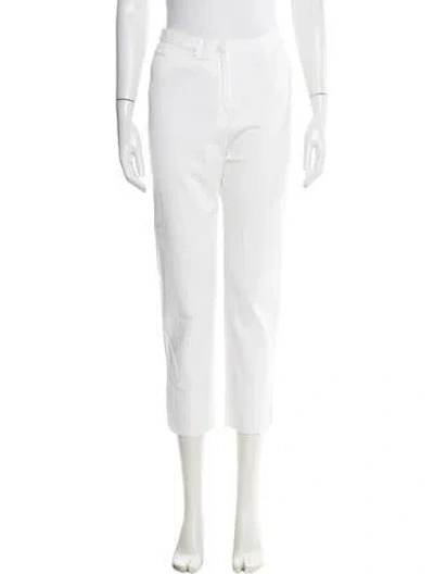 Pre-owned Peserico Straight Leg Pants In White