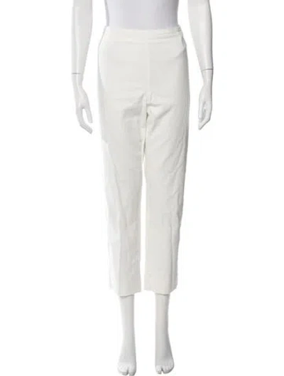 Pre-owned Peserico Straight Leg Pants In White