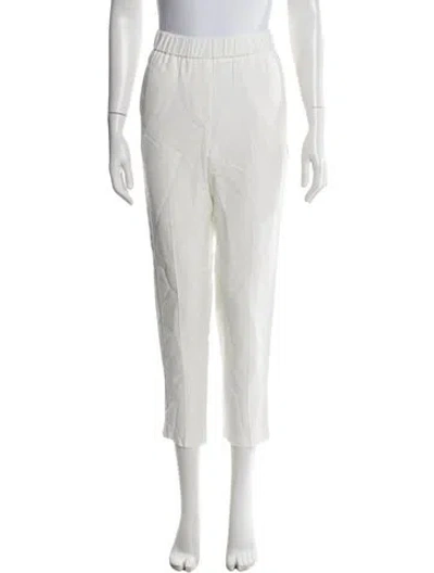Pre-owned Peserico Straight Leg Pants In White
