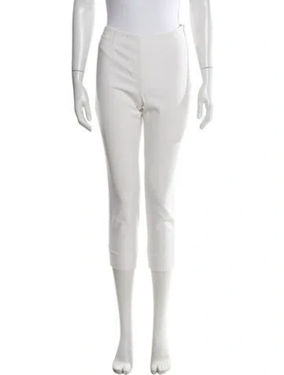 Pre-owned Peserico Straight Leg Pants In White