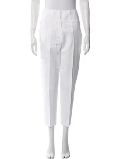 Pre-owned Peserico Straight Leg Pants In White