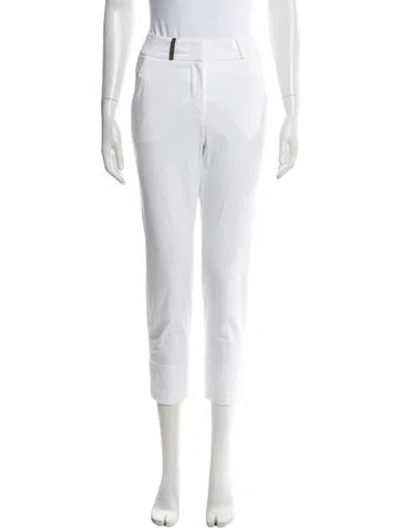 Pre-owned Peserico Straight Leg Pants In White