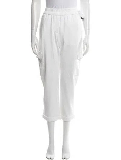 Pre-owned Peserico Straight Leg Pants In White