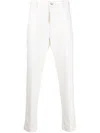 Peserico Man Cotton-blend Gabardine Chinos In Nude
