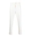 Peserico Straight-leg Stretch-cotton Trousers In White