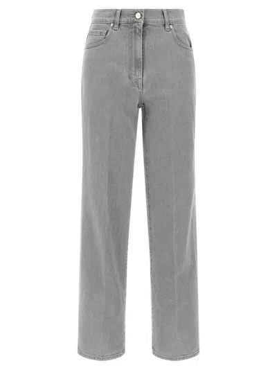 PESERICO STRAIGHT LEG STRETCH DENIM JEANS