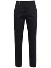 Peserico Woman Pants Midnight Blue Size 10 Cotton, Elastane In Blue