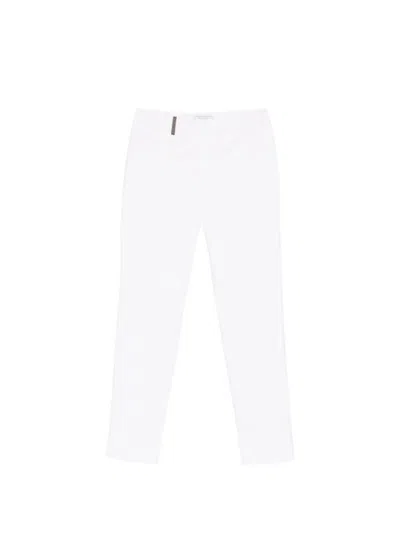 Peserico Straight Leg Trousers In White