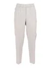 Peserico Straight Leg Trousers With Tailored Fit In White