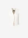 Shop Peserico Straight Linen Vest