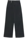 Peserico Flare Bottom Trousers In Blue