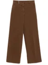 Peserico Flare Bottom Trousers In Brown