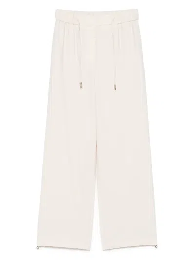 Peserico Straight Trousers In Neutral