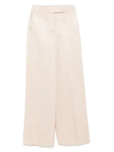 Peserico Straight Trousers In Neutrals