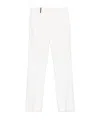 Peserico Trousers With High Turn-up Hem In White