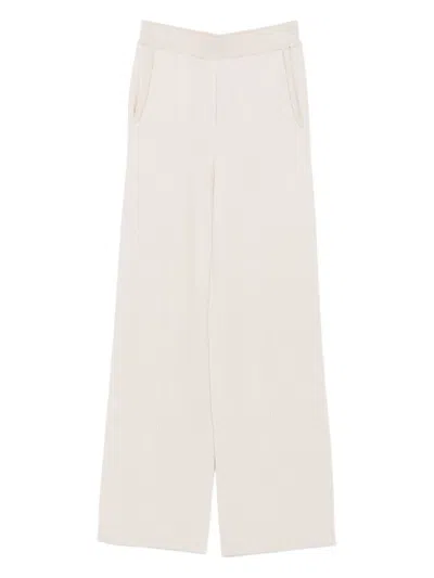 Peserico Straight Trousers In White