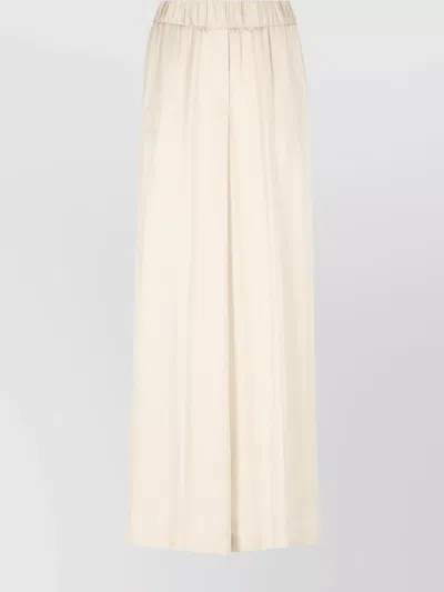 Peserico Straight Viscose Trousers Wide-leg Design In Pink