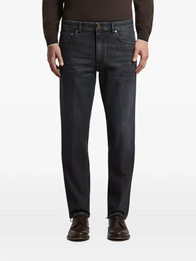 Peserico Straight-leg Jeans In Black