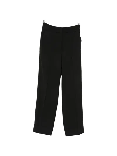 Peserico Straight-leg Tailored Trousers In Black