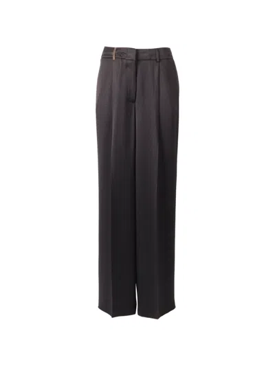 Peserico Straight-leg Trousers In Gray