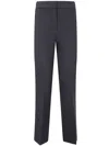 Peserico Stretch Back Waisted Little Flared Trousers In Black