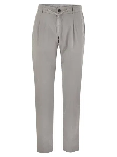 PESERICO STRETCH COTTON GABARDINE JOGGER