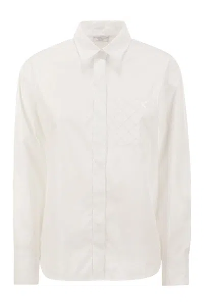 PESERICO PESERICO STRETCH COTTON POPLIN SHIRT