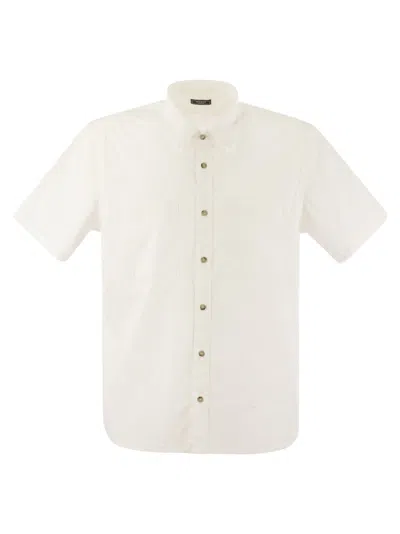 Peserico Stretch Cotton Poplin Shirt In White