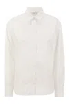 Peserico Stretch Cotton Poplin Shirt In White