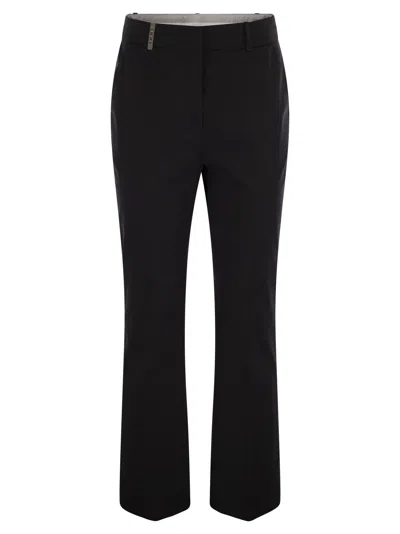 PESERICO STRETCH COTTON TROUSERS