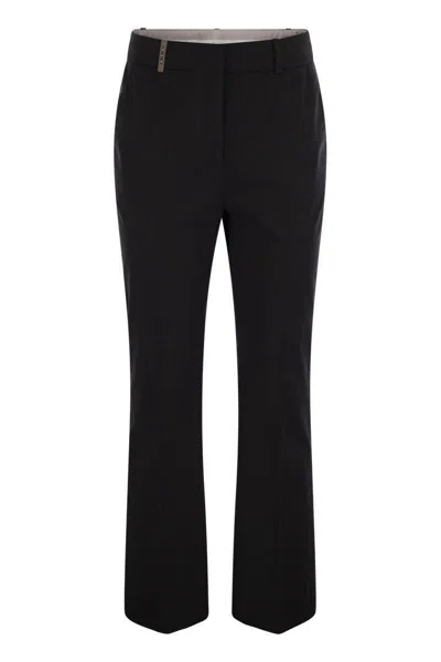 PESERICO PESERICO STRETCH COTTON TROUSERS