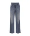 Peserico Stretch Cotton Denim Trousers In Black