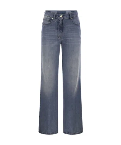 PESERICO PESERICO HIGH-WAISTED WIDE-LEG JEANS
