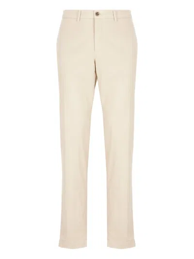 PESERICO STRETCH-DESIGN CHINO TROUSERS