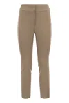Peserico Skinny Fit Trousers In Viscose And Cotton