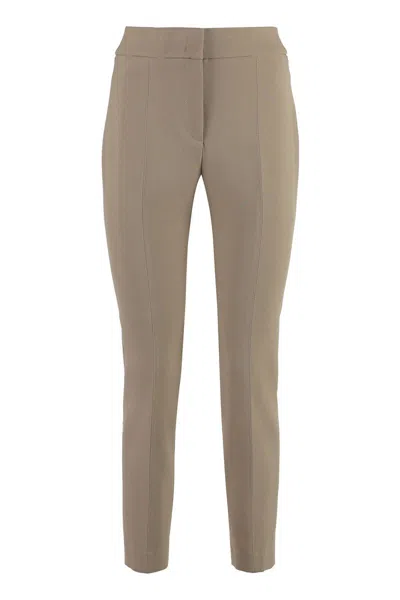 PESERICO PESERICO STRETCH GABARDINE CIGARETTE TROUSERS