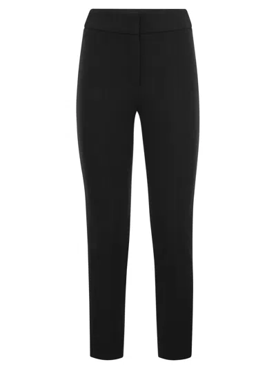 PESERICO STRETCH GABARDINE CIGARETTE TROUSERS