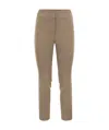 Peserico Skinny Fit Trousers In Viscose And Cotton In Gray