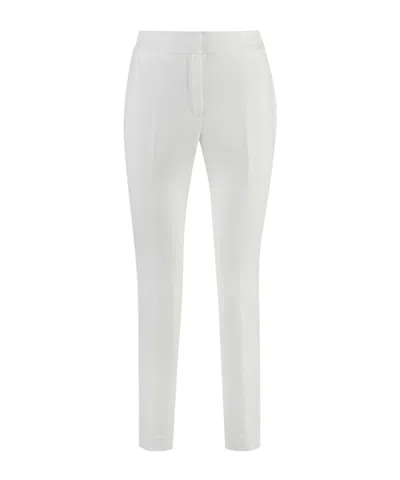 Peserico Stretch Gabardine Slim Trousers In White