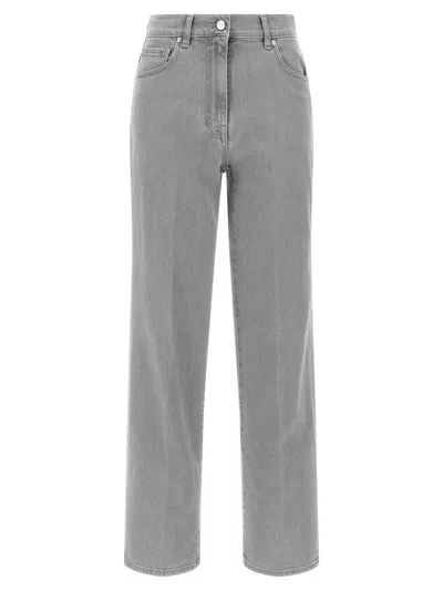 Peserico Stretch Jeans In Gray