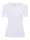 Peserico Stretch-jersey Micro-rib T-shirt